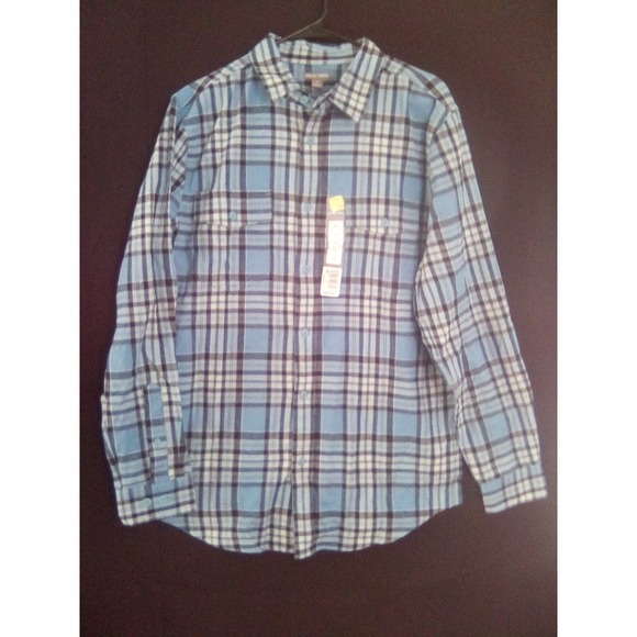 Falls Creek Other - Falls Creek Blue/Black Flannel Shirt Size  (MED)